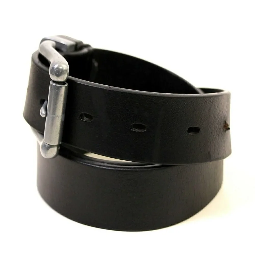 SADDLE BLACK GENUINE LEATHER 1 3/8